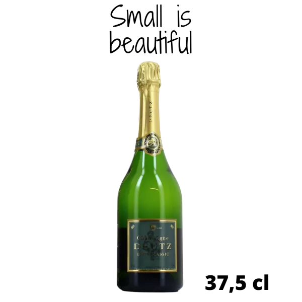 Half-bottle of Champagne Deutz Brut Classic 37.5cl, front view