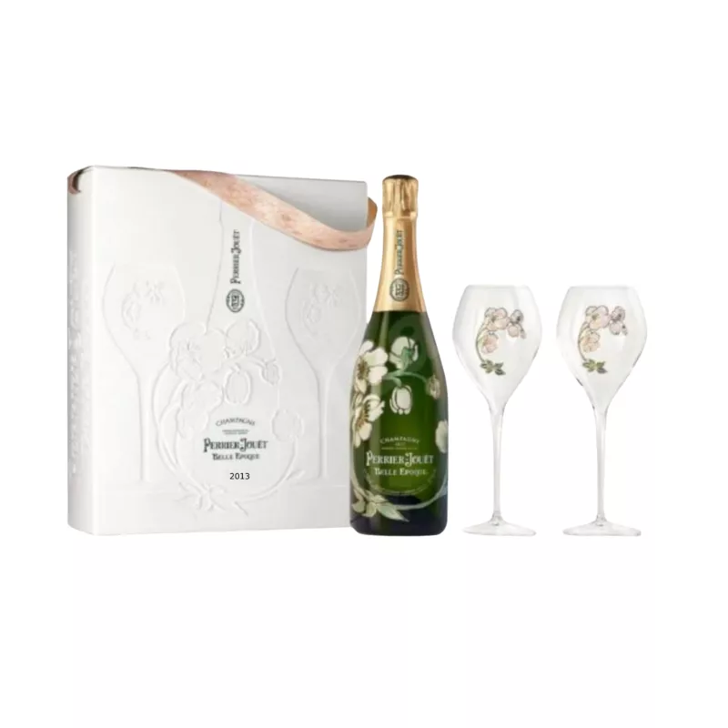 Perrier-Jouet Belle Epoque 2013 グラス２脚セット Perrier-Jouët Belle Epoque 2013 Champagne Set with 2 Flutes