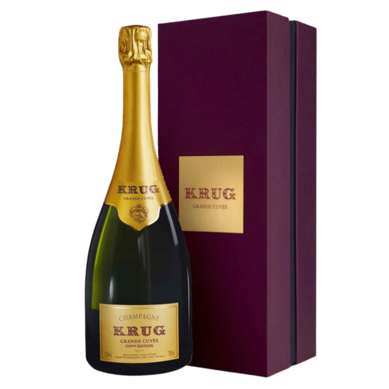 KRUG Champagne Grande Cuvee with Packaging