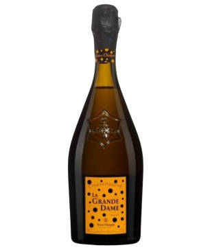 Bottle of VEUVE CLICQUOT La Grande Dame 2012 by Yayoi Kusama Champagne