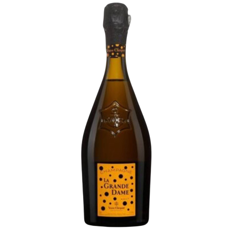 Bottle of VEUVE CLICQUOT La Grande Dame 2012 by Yayoi Kusama Champagne