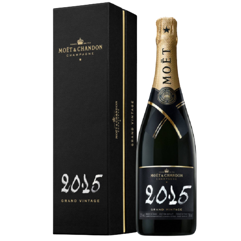 MOET et CHANDON Champagne Grand Vintage 2015 with case