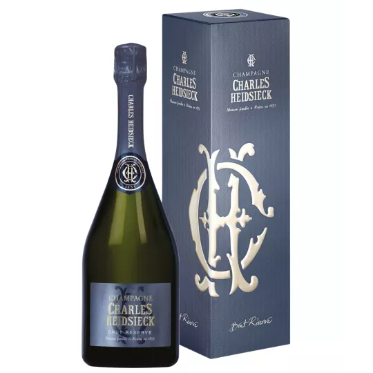 Bottle of Champagne CHARLES HEIDSIECK Brut Réserve with case