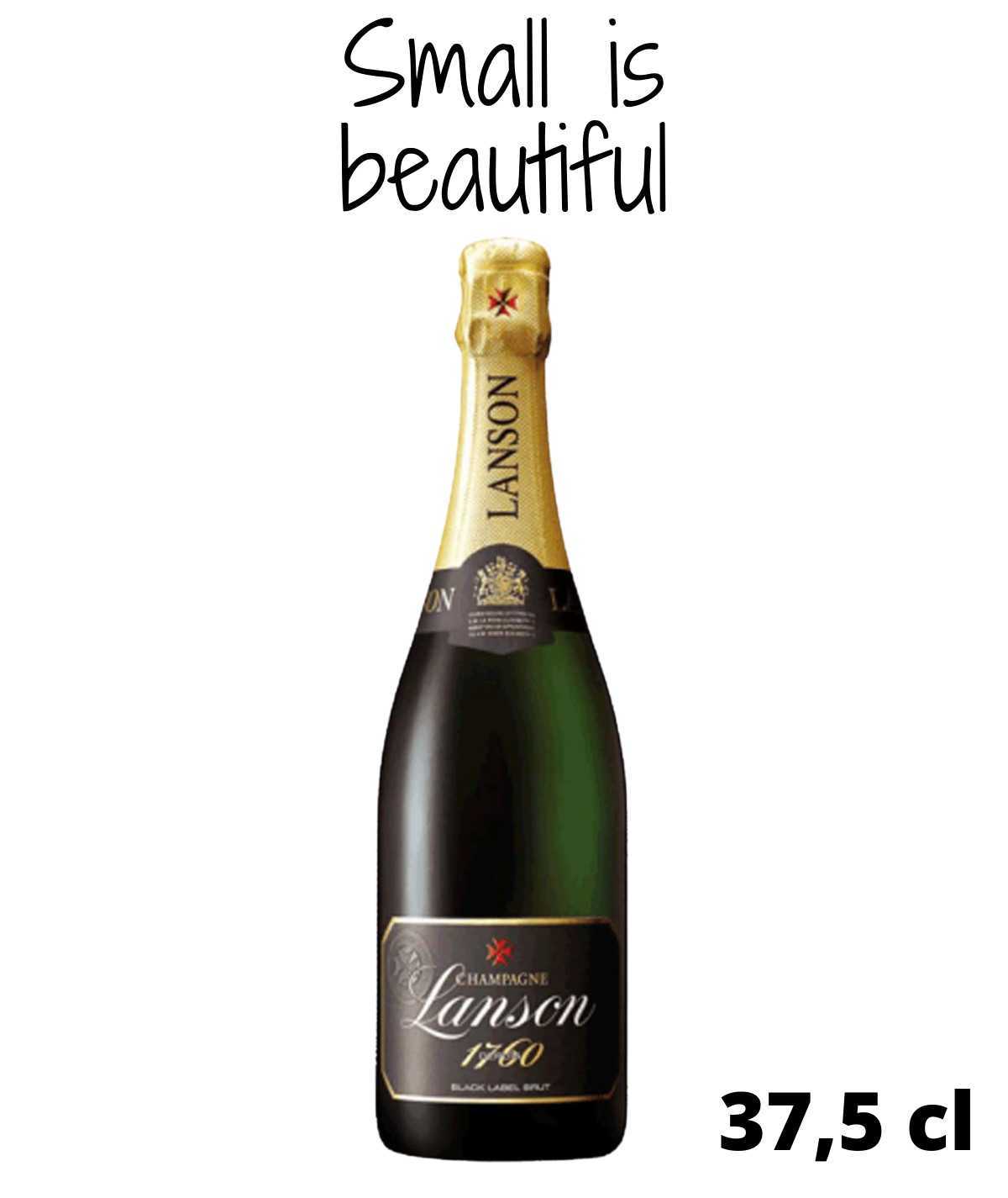 Half bottle of Champagne LANSON Black Label Brut