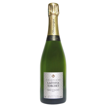 Magnum of Champagne LAËTITIA TORCHET Brut Blanc de Blancs - Elegant bottle