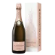 Bottle of Champagne Louis Roederer Rosé Millésime 2016, front view