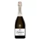 Bottle of Champagne Lanson Le Blanc de Blancs, front view, gold label