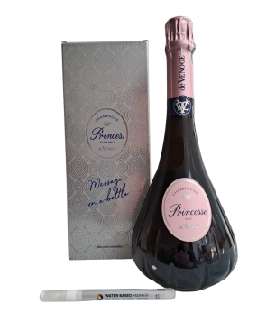 De Venoge Champagne Princesse Rose Message in a bottle