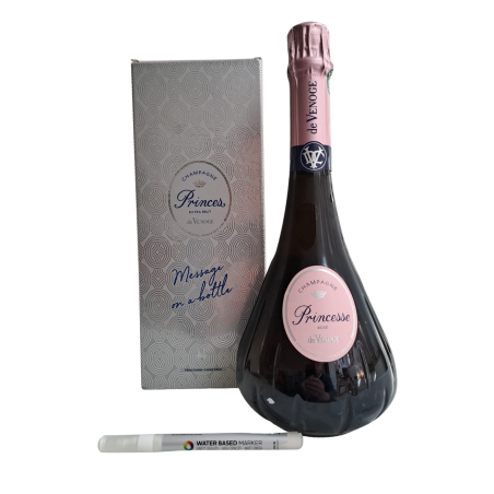 De Venoge Champagne Princesse Rose Message in a bottle