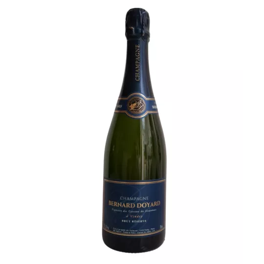 Bottle of Champagne Bernard Doyard Brut Réserve Blanc de Blancs, front view