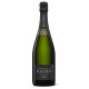 Bottle of Champagne Haton Cuvée Classic, black label, front view