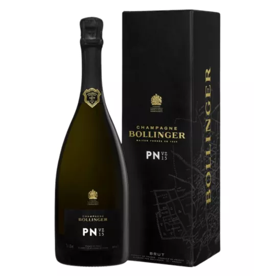 Bottle of Champagne Bollinger PN VZ 19, 75cl, front view