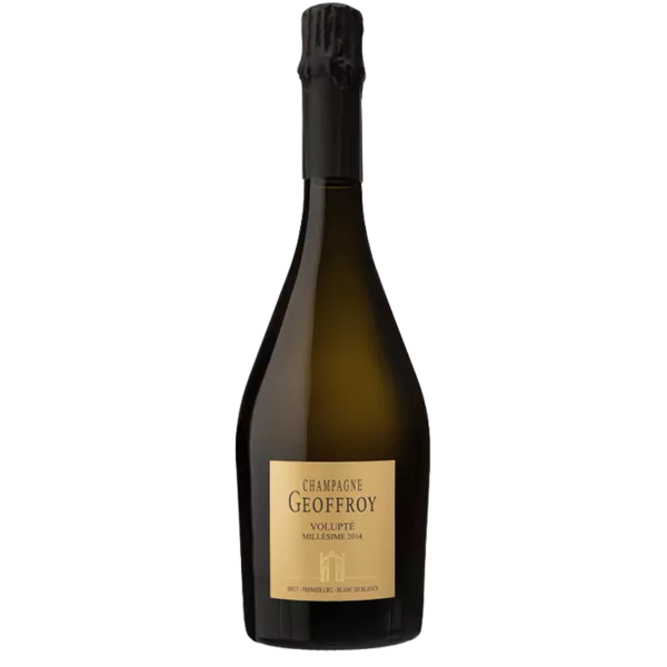 Bottle of Champagne René Geoffroy Volupté 2017, Blanc de Blancs Premier Cru, front view