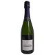 Bottle of Champagne Lombard Cuvée Signature Extra-Brut, purple cap, white label, front view