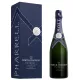 Bottle of Champagne Moët & Chandon Brut Impérial Édition Pharrell Williams, front view, with exclusive case
