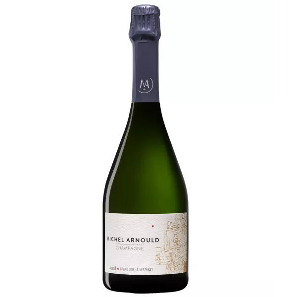 Bottle of Champagne Michel Arnould Acuité Grand Cru Extra Brut, front view