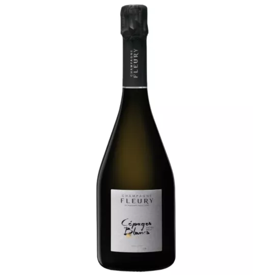 Bottle of Champagne Fleury Cépages Blancs 2012, front view