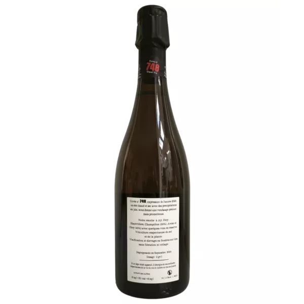 Champagne Jacquesson 748 - Disgorged September 2024
