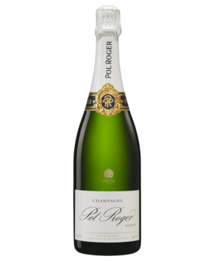 Jeroboam of Champagne Pol Roger Brut without wooden case - elegant 3L bottle
