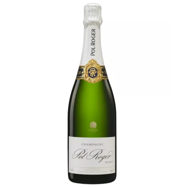 Jeroboam of Champagne Pol Roger Brut without wooden case - elegant 3L bottle