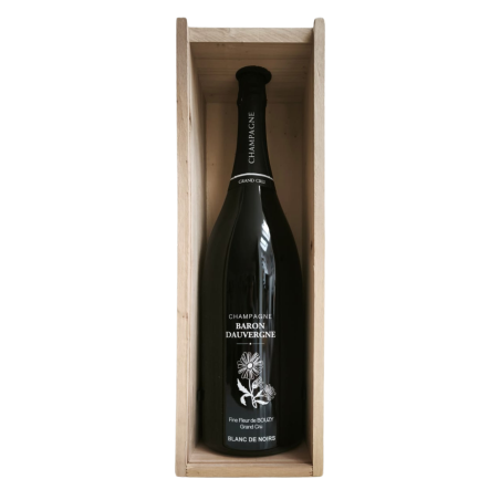 Jeroboam with wooden case of Champagne Baron Dauvergne Fine Fleur 3L celebration bottle