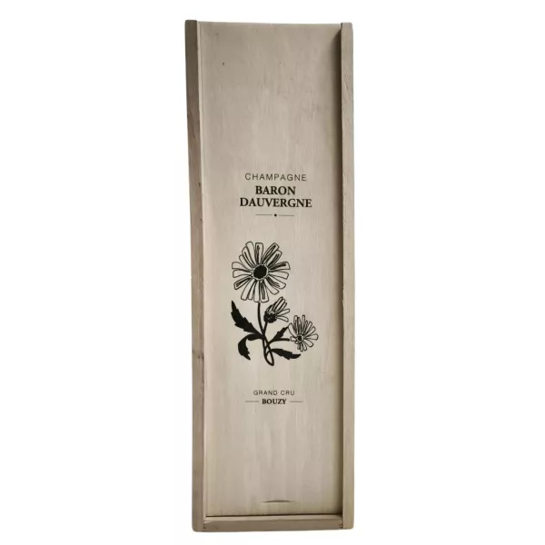 Jeroboam with wooden case of Champagne Baron Dauvergne Fine Fleur 3L celebration bottle