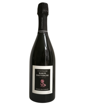 Bottle of champagne Baron Dauvergne Grand Cru Elégance Rosé