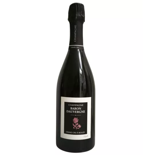 Bottle of champagne Baron Dauvergne Grand Cru Elégance Rosé