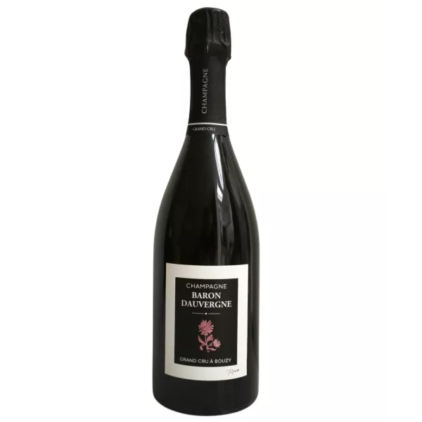 Bottle of champagne Baron Dauvergne Grand Cru Elégance Rosé