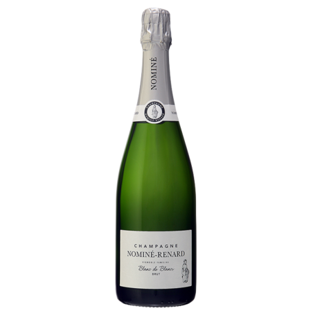 Bottle of Champagne Nominé-Renard Blanc de Blancs 100% Chardonnay - aged on lees, golden colour and fine bubbles