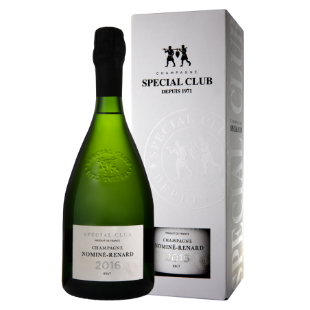 Bottle of Champagne Nominé Renard Spécial Club Millésime 2017 - original label and box