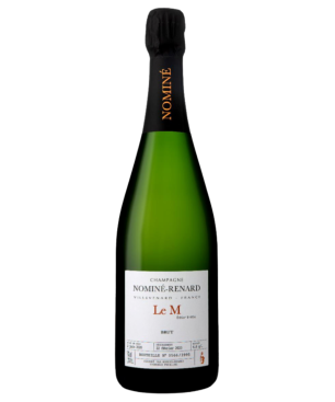 Bottle of Champagne Nominé Renard Le M Meunier - cuvée 100% Pinot Meunier limited edition