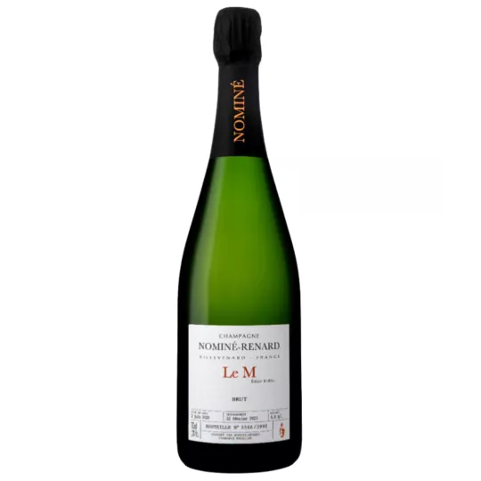Bottle of Champagne Nominé Renard Le M Meunier - cuvée 100% Pinot Meunier limited edition