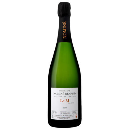 Bottle of Champagne Nominé Renard Le M Meunier - cuvée 100% Pinot Meunier limited edition