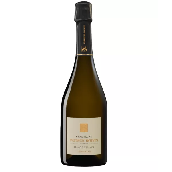 Bottle of Champagne Patrick Boivin Blanc de Blancs Premier Cru, front view