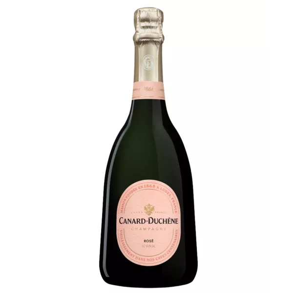 Champagne Canard-Duchêne Rosé Iconic - bottle of premium rosé de saignée