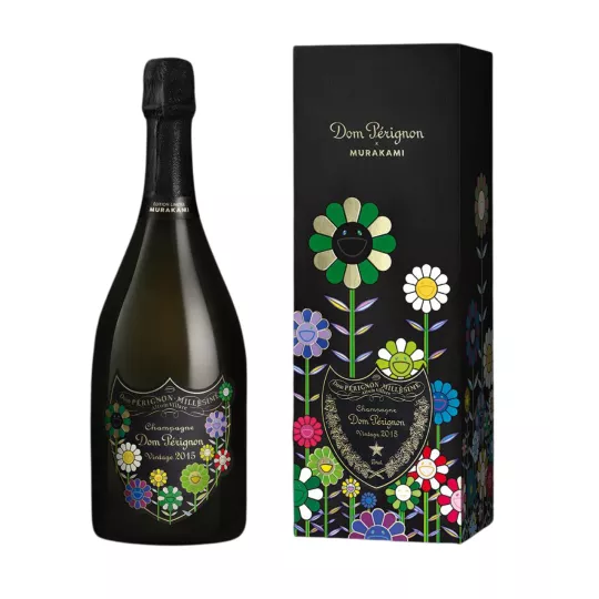 Bottle of Champagne Dom Pérignon 2015 Murakami - Limited Edition signed by Takashi Murakami