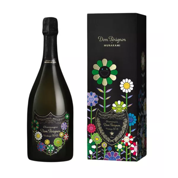 Bottle of Champagne Dom Pérignon 2015 Murakami - Limited Edition signed by Takashi Murakami