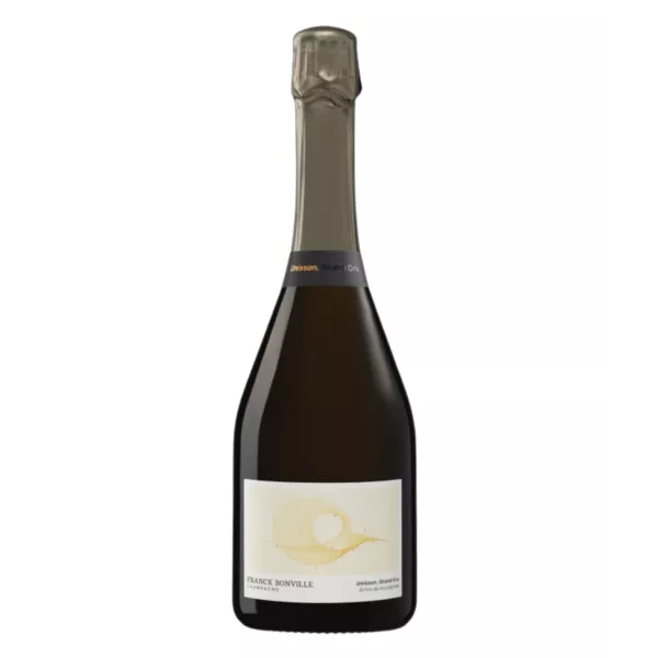 Magnum 1.5 L Champagne Franck Bonville Unisson Grand Cru Blanc de Blancs (Avize), bottle on white background