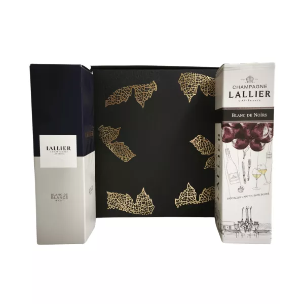 Lallier Blanc de blancs and Blanc de noirs champagne boxed set