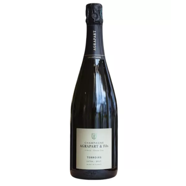 Bottle of Champagne Agrapart Terroirs Extra Brut Blanc de Blancs Grand Cru