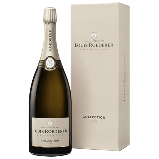 Magnum of Louis Roederer Collection 245 Brut Champagne 1.5 L – bottle and label