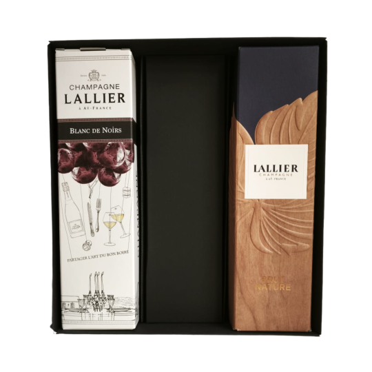 Lallier Champagne Gift Set: Blanc de Noirs & Nature Grand Cru Duo