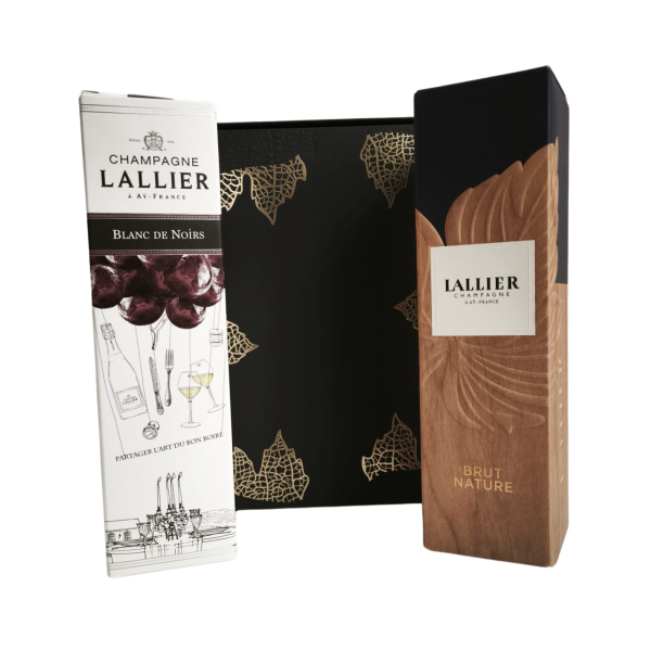 Lallier Champagne Gift Set: Blanc de Noirs & Nature Grand Cru Duo
