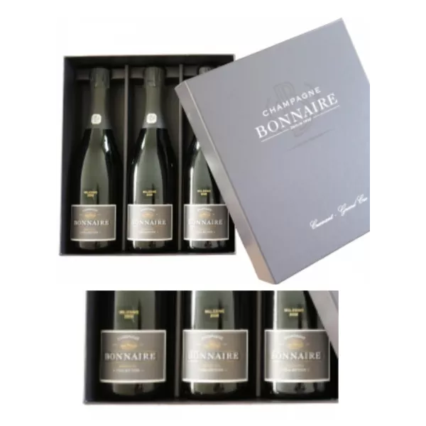 Champagne gift Set BONNAIRE Trilogie