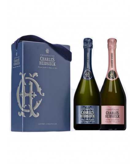 Champagne Gift set CHARLES HEIDSIECK Brut + Pink