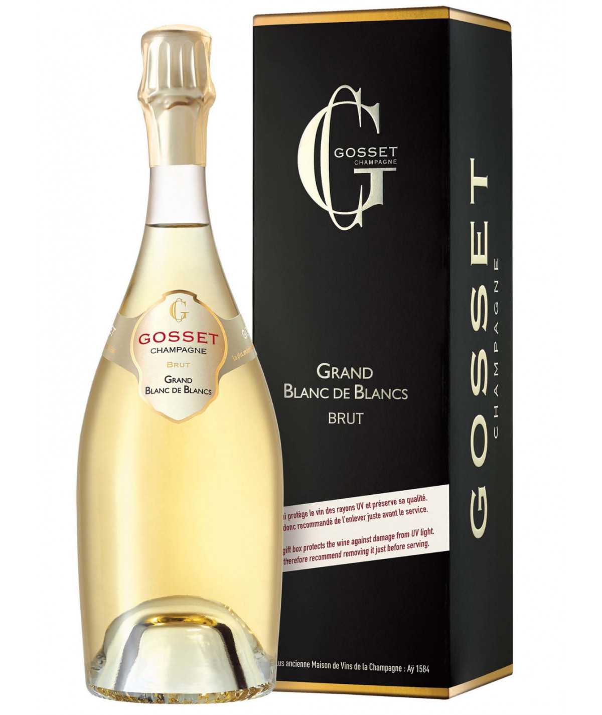 Bottle of GOSSET Grand Blanc De Blancs Brut Champagne