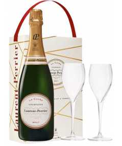 Champagne Gift set LAURENT-PERRIER with 2 glasses