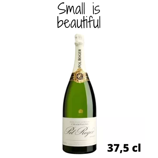Half bottle of Champagne Pol Roger Réserve Brut 37,5cl, front view