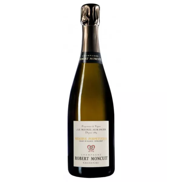 Bottle of Champagne Robert Moncuit Réserve Perpétuelle - Blanc de Blancs Extra Brut Grand Cru de la Côte des Blancs